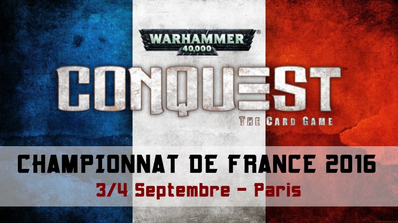 [CONQUEST JCE] Championnat de France - 3/4 Septembre 2016   Annonc10