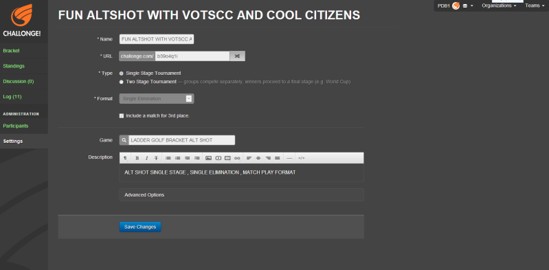 STEP BY STEP CHALLONGE REGISTRATION FOR AN ALT SHOT TOURNAMENT  Fill_i10