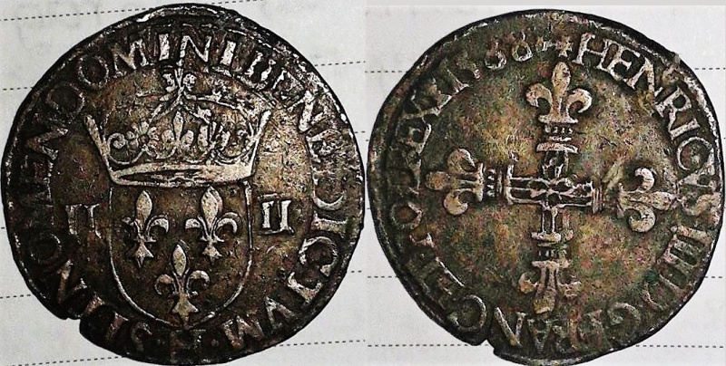 Quart d'écu d'Henri III 1588 H "La Rochelle" ? 13595610