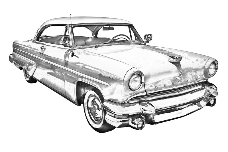 Chevrolet 1955 drawing