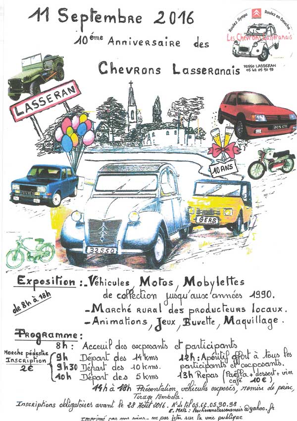 10 ième anniversaire des Chevrons Lasseranais 2cv_ch10