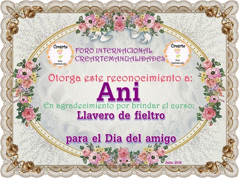 Nuestro agradecimiento a Ani CrearteEva profesora 213