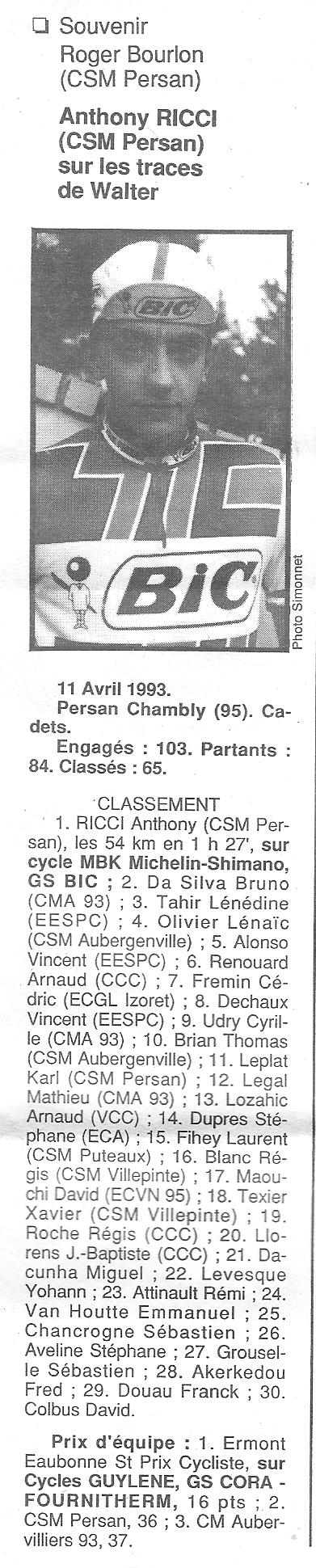   CSM.Persan. BIC. Toute une époque de janvier 1990 à novembre 2007 - Page 12 1993_011