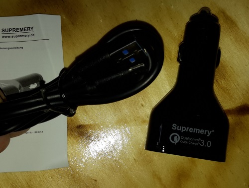 Supremery Quick Charge 3.0 USB Typ C Auto Ladegerät  Kabel10