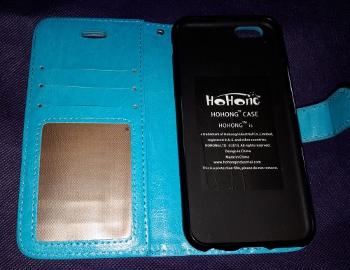 HOHONG® iPhone 6s 6 Handyhülle Blau Offene18