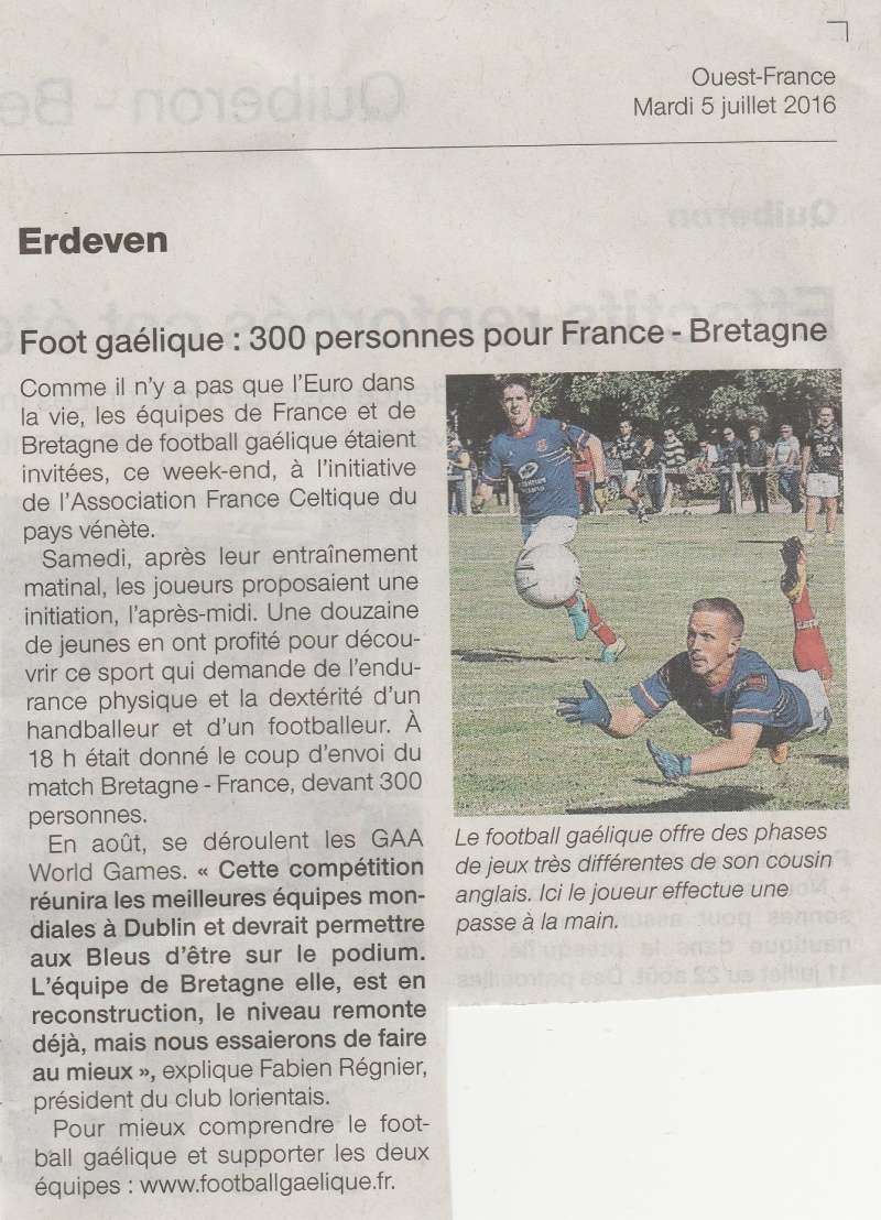 FOOT GAELIQUE WORLD GAMES 2016 Ouestf10