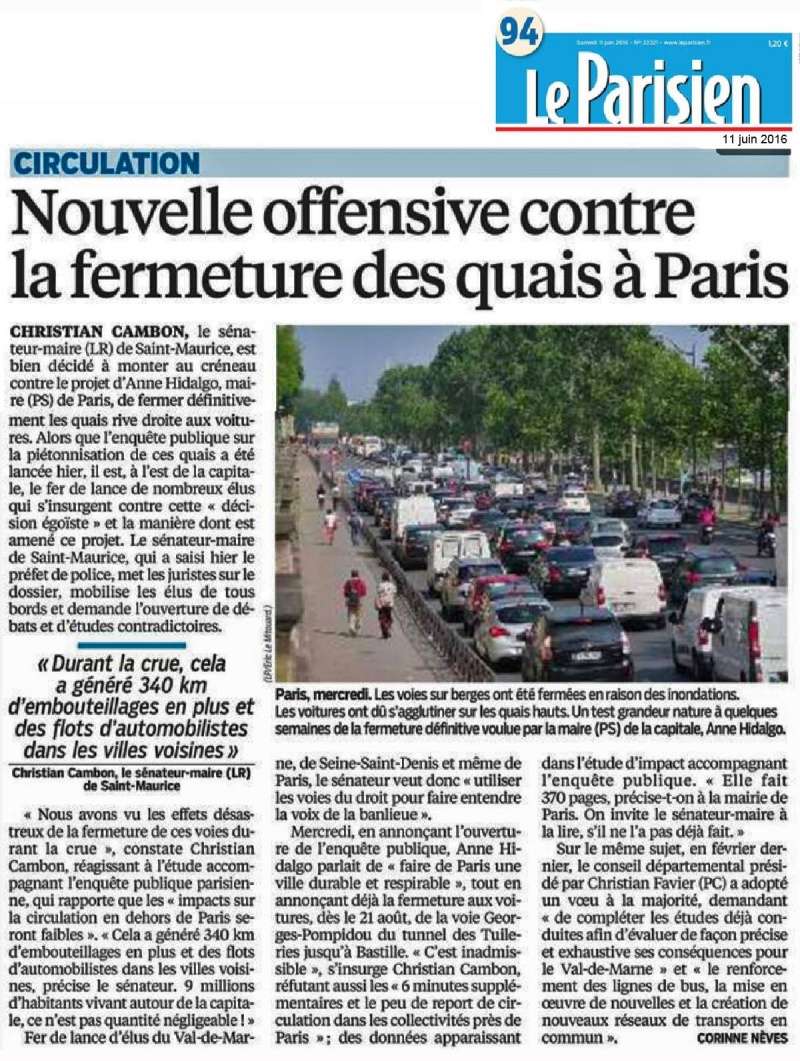 Interdiction des voitures d'avant 1997 et fermeture des voies sur berge dans Paris  - Page 2 Articl11