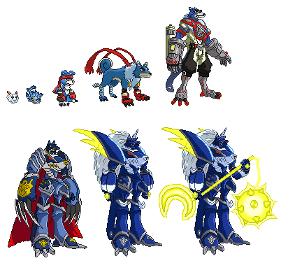 Gaomon Digivolution Line Sprite