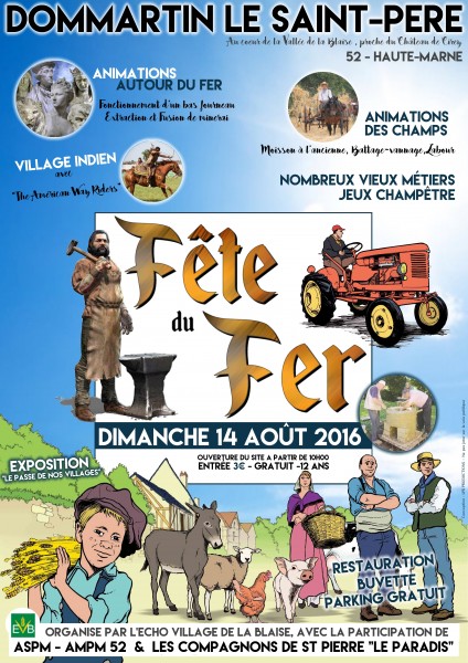 Fête du Fer à Dommartin-le-Saint-Père (52) le 14 août 2016 43292710