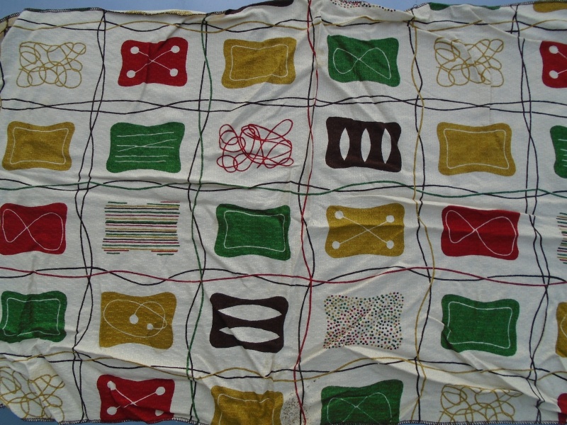 Tissus / Textile design vintage 1950's et 1960's Dsc03319