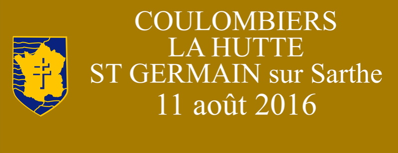 COULOMBIERS - St GERMAIN/SARTHE: 72e anniversaire (11/08/16) Bandea11