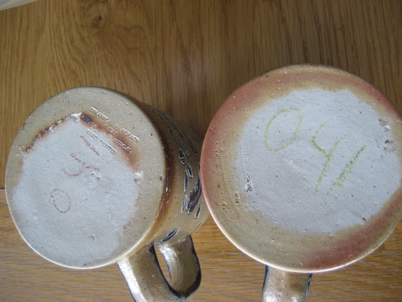 Two Portugese Buraco Aveiro Mugs/Tankards Salt Glazed Stoneware Info?  Img_4525