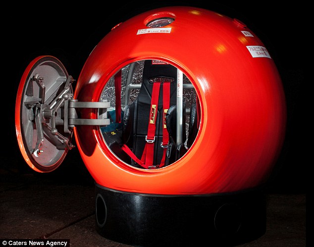 The giant ball that could save your life in a catastrophe: The Survival Capsule designed to withstand tsunamis, earthquakes and hurricanes (providing you're not too claustrophobic!) Survival Capsule protects occupants against tsunamis and hurricanes   Rea Image164