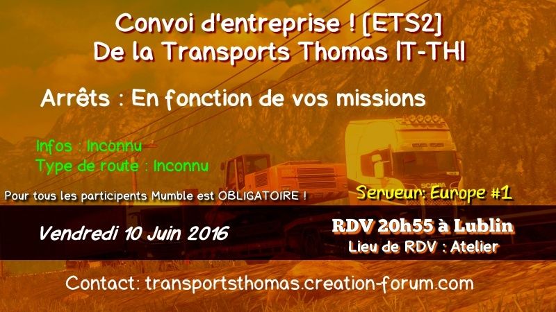 Convoi ETS2 - Vendredi 10 Juin 2016 - Lublin Lublin11