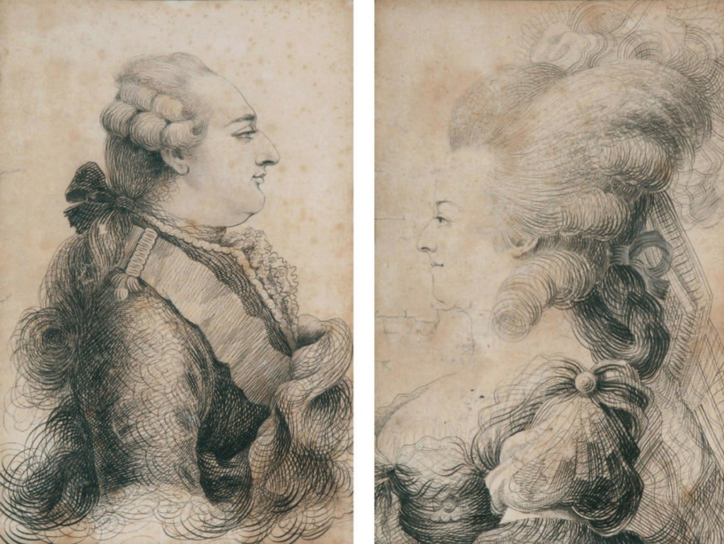 Marie-Antoinette et Louis XVI par Joseph Bernard Tzolzo24