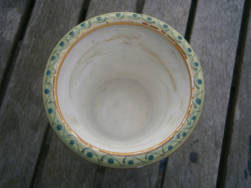 Italian majolica pot - Società Ceramica Colonnata P7140511