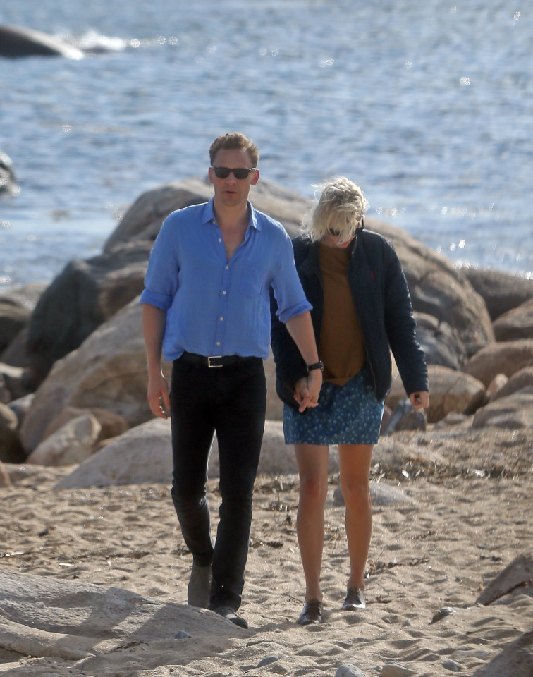 Taylor Swift and Tom Hiddleston gets into a romantic embrace on the beach Nintch14