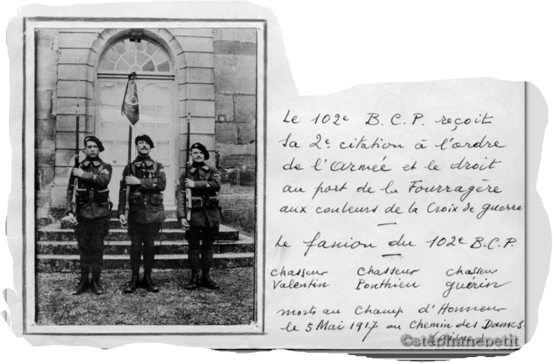 Jean Petit, officier du 102° B.C.P. 1916-1918. Jp8211