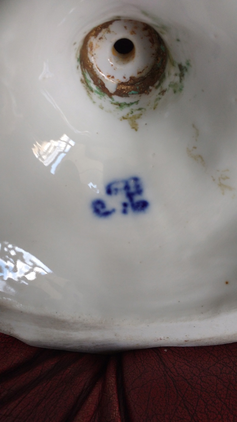 porcelain candlestick blue underglazed mark help please Img_2048