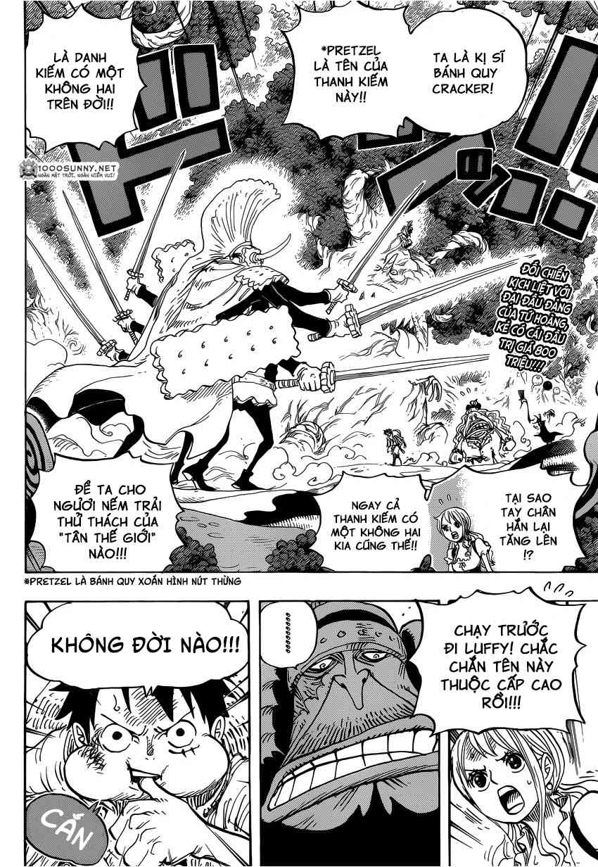 One Piece Chapter 837: Luffy vs Chỉ huy Cracker!!! 0212