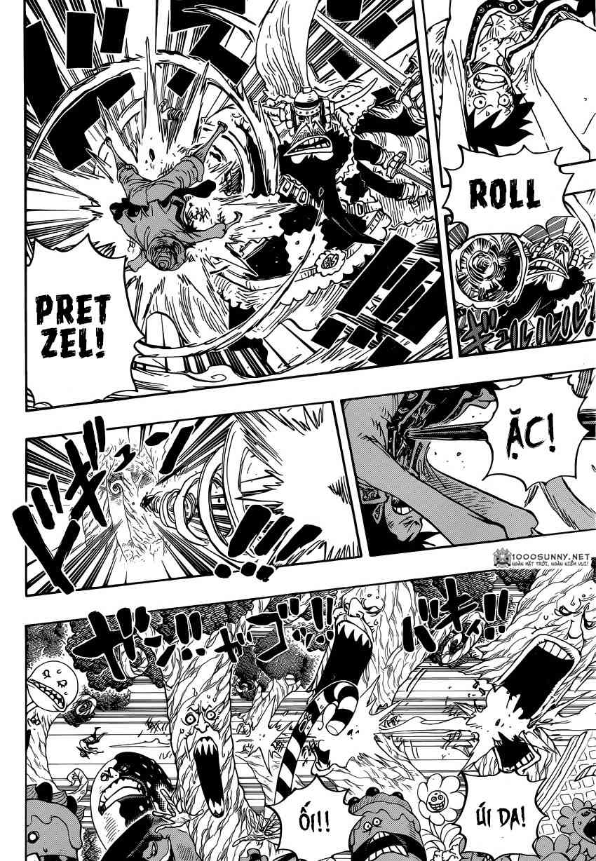 One Piece Chapter 837: Luffy vs Chỉ huy Cracker!!! 0612