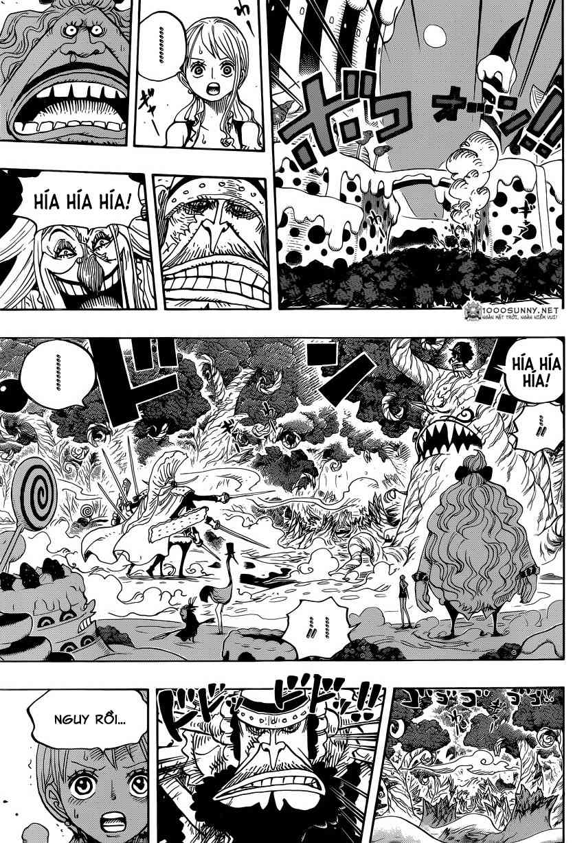 One Piece Chapter 837: Luffy vs Chỉ huy Cracker!!! 0712