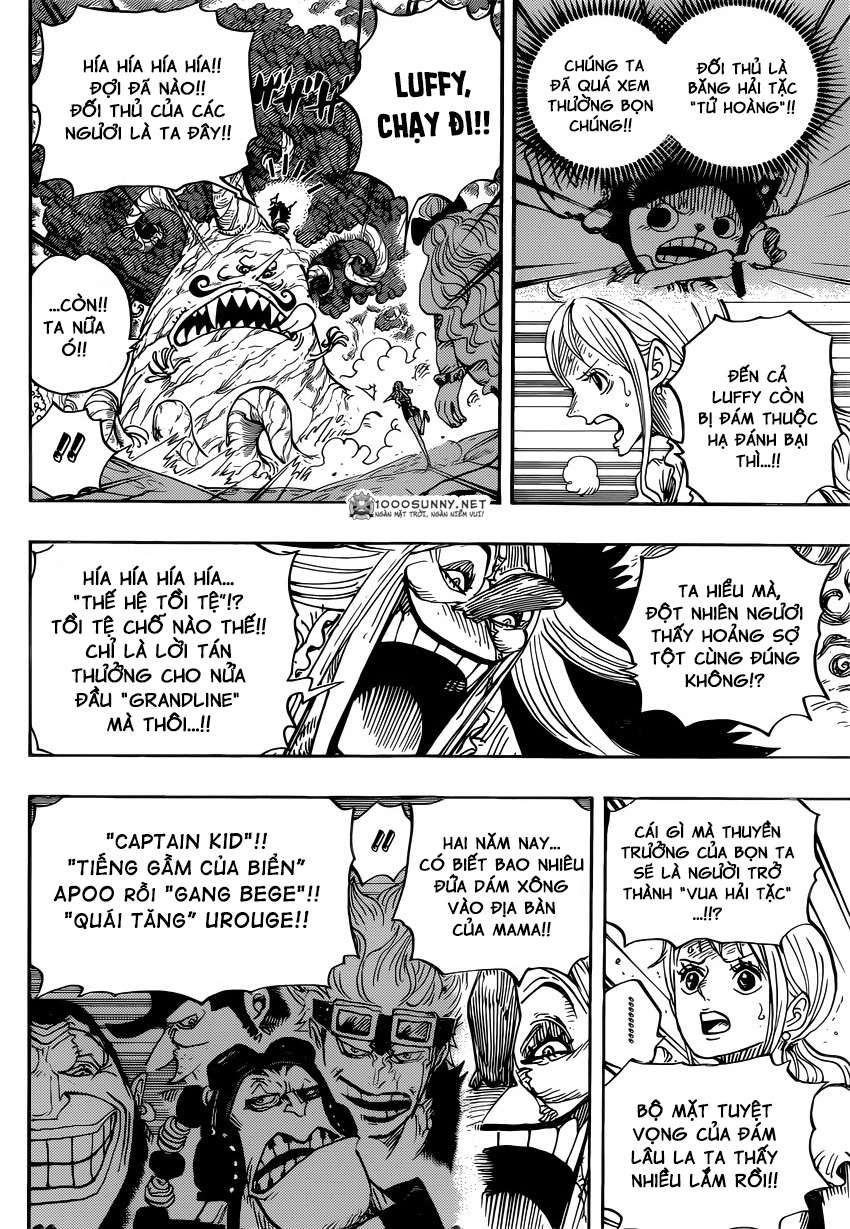 One Piece Chapter 837: Luffy vs Chỉ huy Cracker!!! 0812