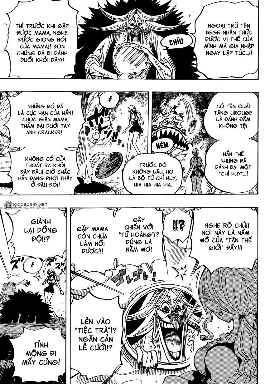 One Piece Chapter 837: Luffy vs Chỉ huy Cracker!!! 0913