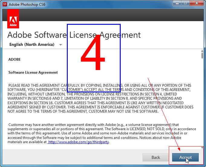 طريقة تثبيت الفوتوشوب الاصدار Adobe CS6 وكيفية  قبولة اللغة العربية وتسجيلة  بالصور Adobe_15