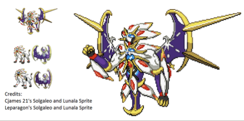 Solgaleo + Lunala Fusion Sprite.