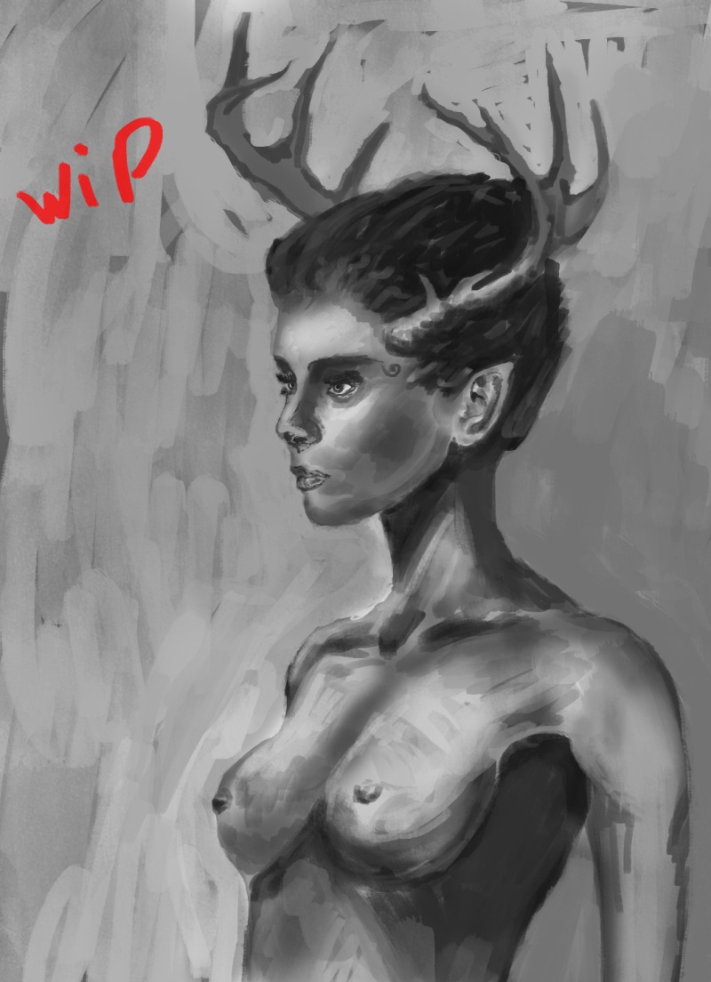 Twrch - croquis - Study painting - WIP  - Page 3 Dryade10