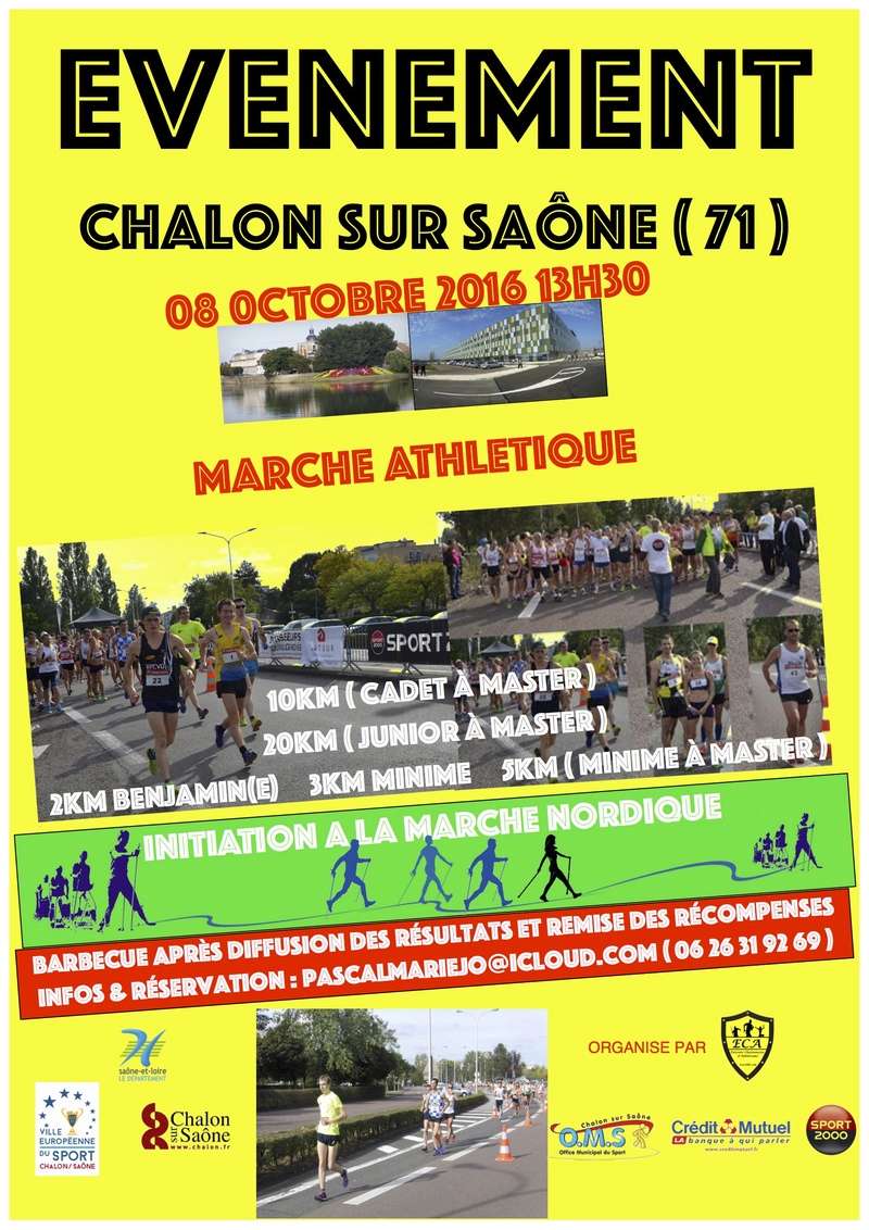 10 km & 20 km de Chalon Sur Saône le 8/10/2016 Affich10