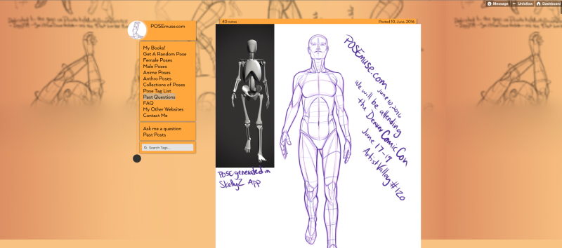 Recursos del Artista Nº 2: Cientos de poses gratuitas para dibujo de figura humana (incluyendo tradicional, anime, anthro) Captur10