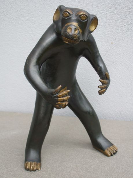 Large Brass / Bronze Monkey Identification  Dscf6811