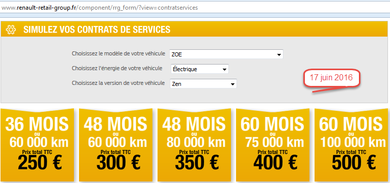 Tarif extension garantie Contra10