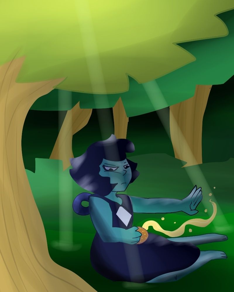 Lapis in the open country (my art) Lazuli11