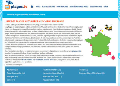 Liste Des Plages Autorisées Aux Chiens En France