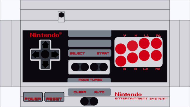 votre avis sur un manette arcade NES fait maison Rect6810