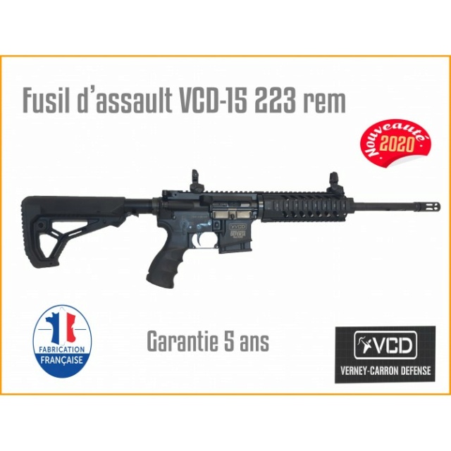 AR-15 Français :  LEBEL sécurité défense VCD 15  Fusil-10