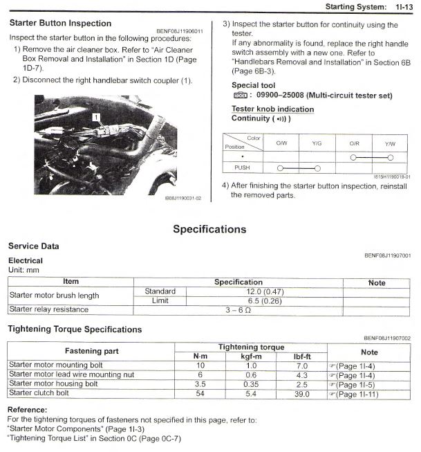 Erreur C12 capteur de position vilebrequin (CKPS) GSR750 810