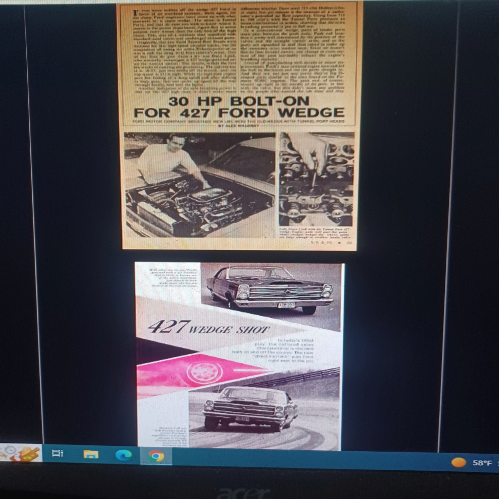 Vintage 1966 427FE Eye Candy and Ford Advertisements 20231228