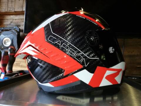 Casque moto intégral LS2 Thunder Racing1 rouge