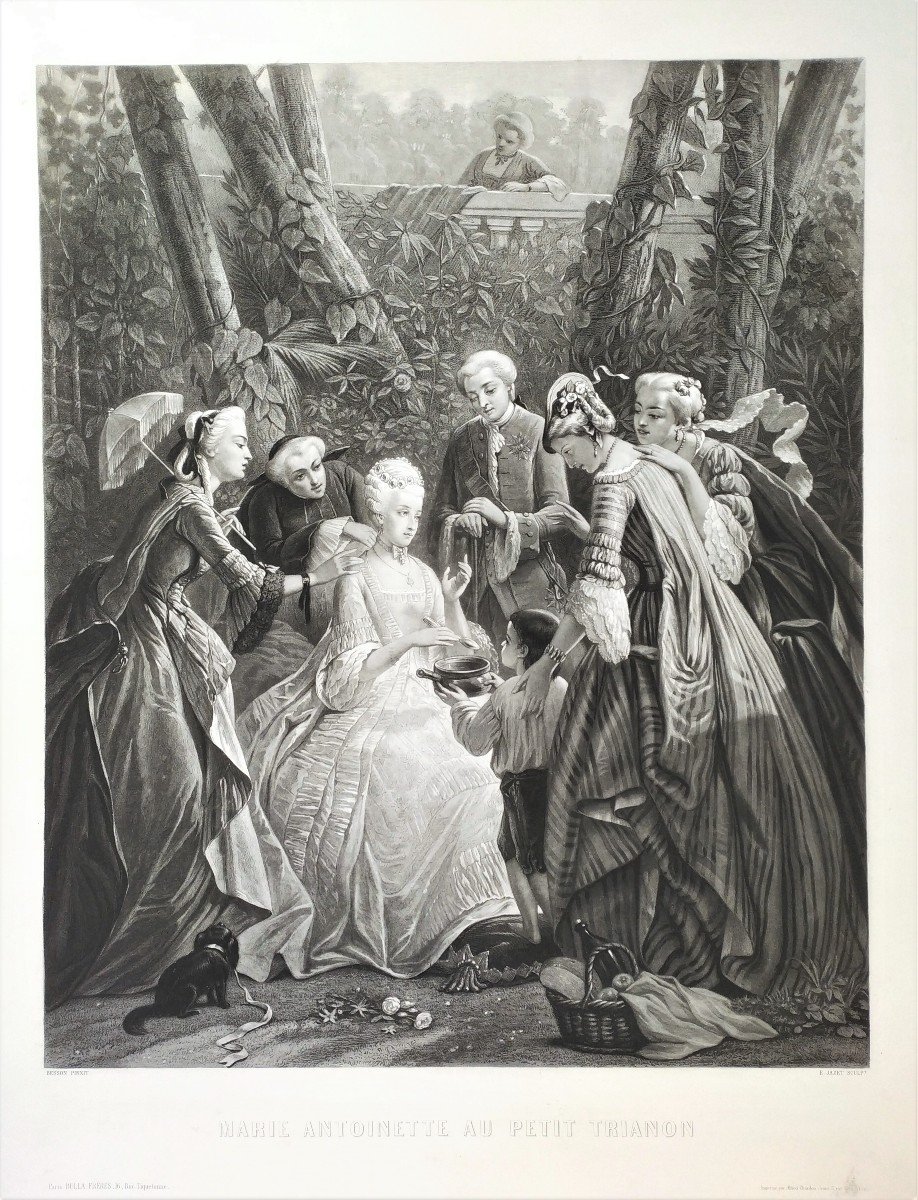 Gravures représentant des scènes de la vie de Marie Antoinette 10887210