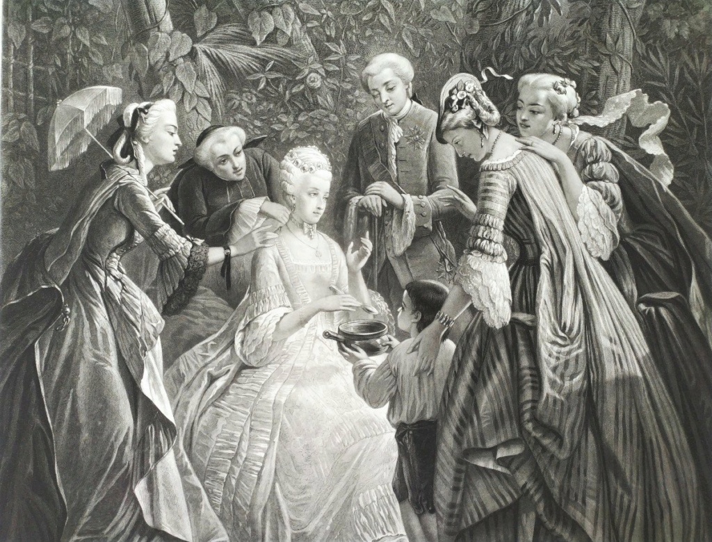 Gravures représentant des scènes de la vie de Marie Antoinette 10887211
