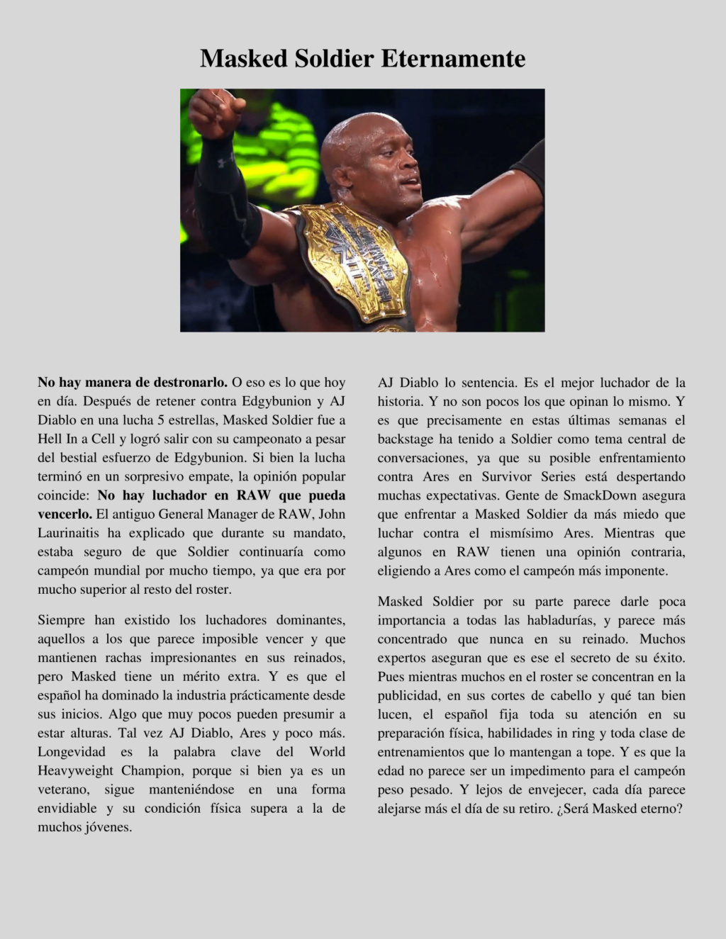 WWE Magazine: Edición Octubre/Noviembre 1010
