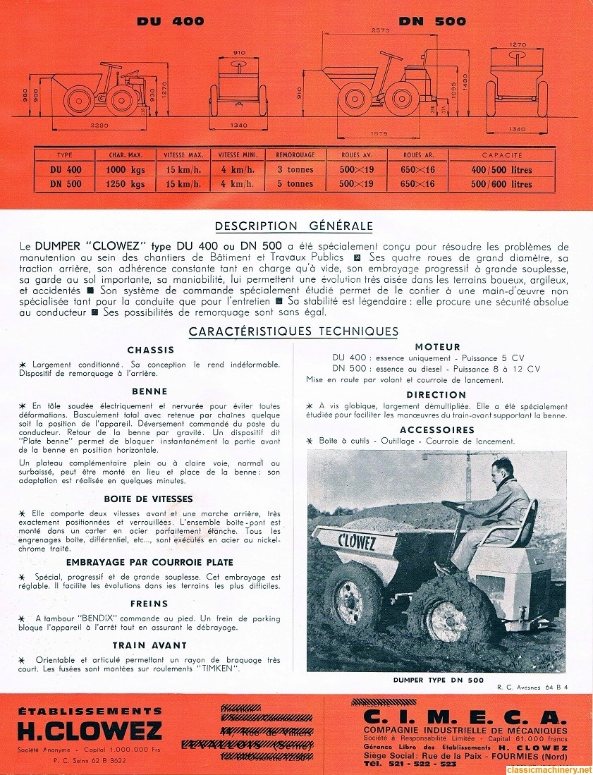 Light Dumper Henri Clowez DU 400 Clowez13