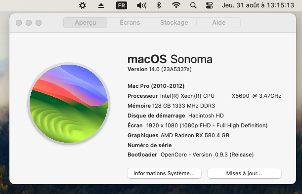 Mac Pro 5.1 Ventura et autres Captu397