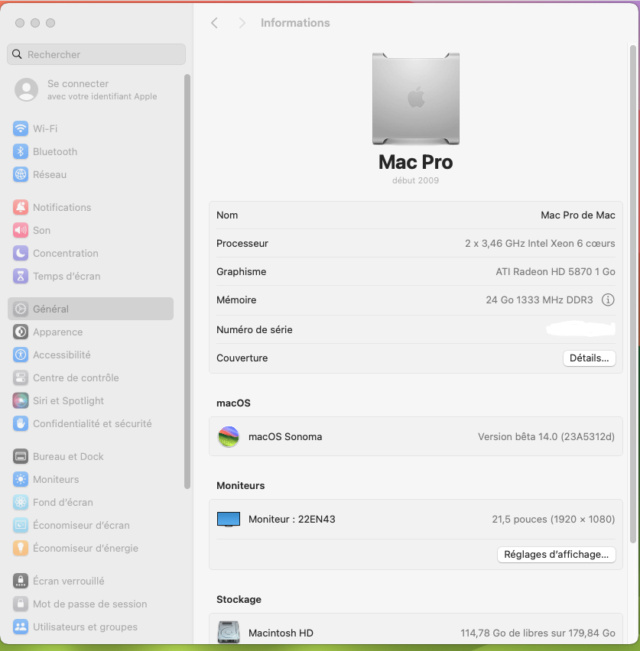 Mac Pro 5.1 Ventura et autres Sonoma10