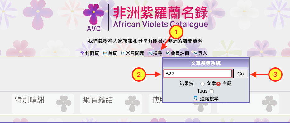 非洲紫羅蘭名錄 | African Violets Catalogue - B系列 Pic110