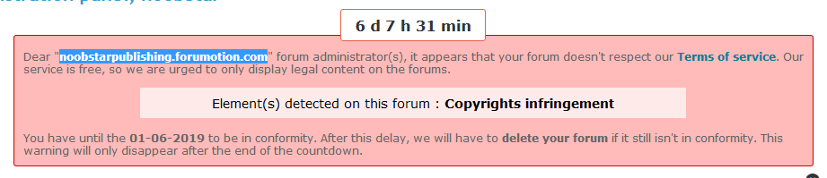 [urgent help needed] My forum will be deleted for copyright!  Screen10